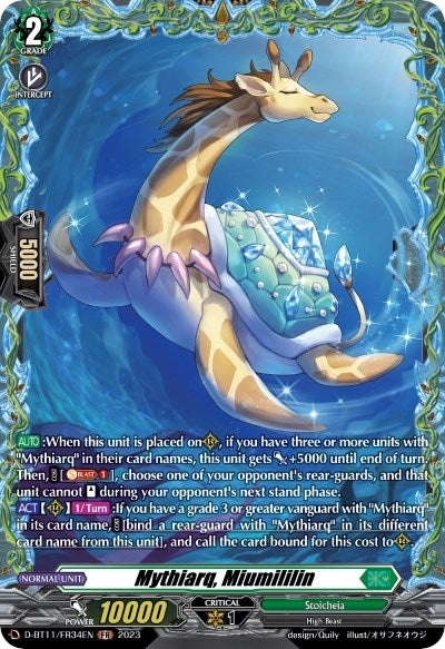 Image for Mythiarq, Miumililin (FR) (D-BT11: Clash of the Heroes) (D-BT11/FR34EN) - Cardfight Vanguard