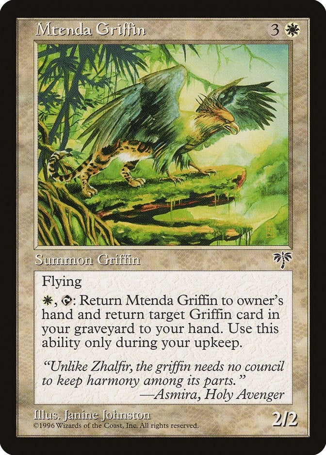 Image for Mtenda Griffin (Mirage) - Magic: The Gathering