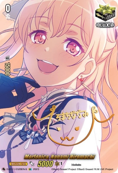 Image for Morfonica, Nanami Hiromachi (Signature) (D-BT11: Clash of the Heroes) (D-BT11/EX28EN-S) - Cardfight Vanguard
