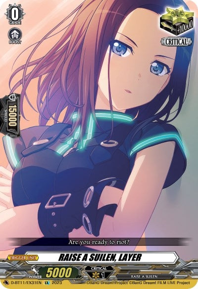 Image for RAISE A SUILEN, LAYER (D-BT11: Clash of the Heroes) (D-BT11/EX31EN) - Cardfight Vanguard