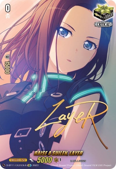 Image for RAISE A SUILEN, LAYER (Signature) (D-BT11: Clash of the Heroes) (D-BT11/EX31EN-S) - Cardfight Vanguard