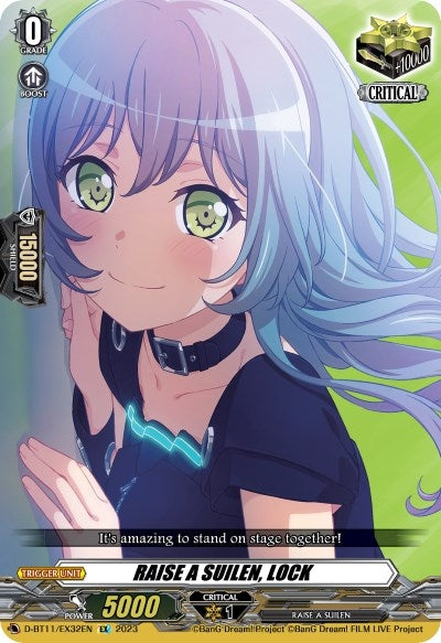 Image for RAISE A SUILEN, LOCK (D-BT11: Clash of the Heroes) (D-BT11/EX32EN) - Cardfight Vanguard