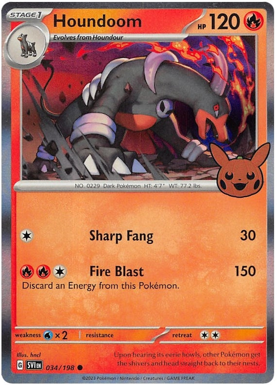 Image for Houndoom (Trick or Trade BOOster Bundle 2023) (034/198) - Pokemon