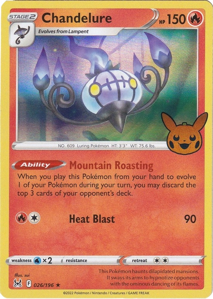 Image for Chandelure (Trick or Trade BOOster Bundle 2023) (026/196) - Pokemon