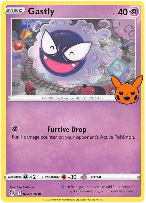 Image for Gastly (Trick or Trade BOOster Bundle 2023) (064/196) - Pokemon