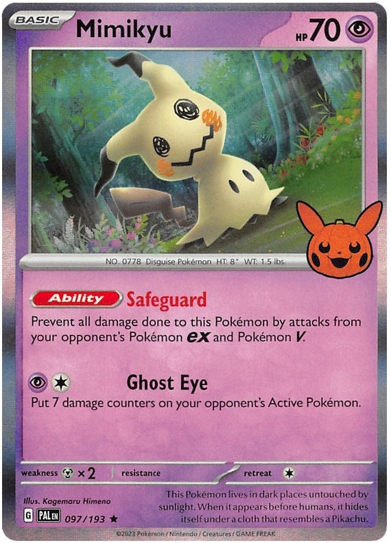 Image for Mimikyu (Trick or Trade BOOster Bundle 2023) (097/193) - Pokemon