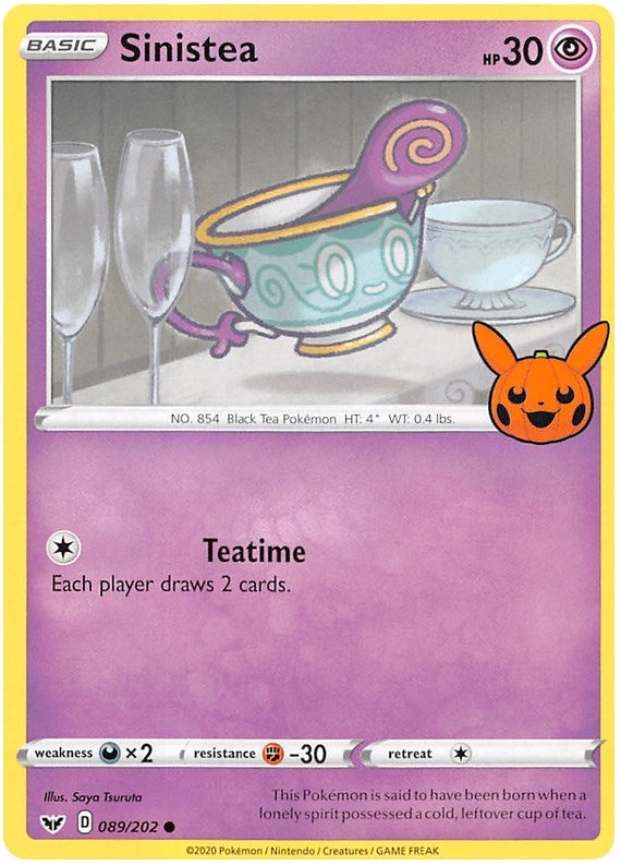 Image for Sinistea (Trick or Trade BOOster Bundle 2023) (089/202) - Pokemon