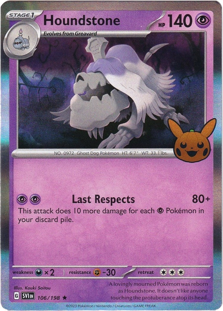 Image for Houndstone (Trick or Trade BOOster Bundle 2023) (106/198) - Pokemon