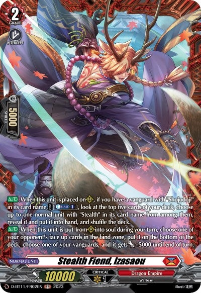Image for Stealth Fiend, Izasaou (FR) (D-BT11: Clash of the Heroes) (D-BT11/FR02EN) - Cardfight Vanguard