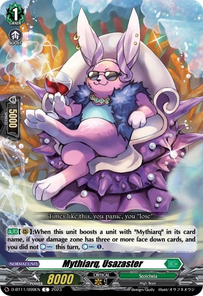 Image for Mythiarq, Usazaster (D-BT11: Clash of the Heroes) (D-BT11/099EN) - Cardfight Vanguard