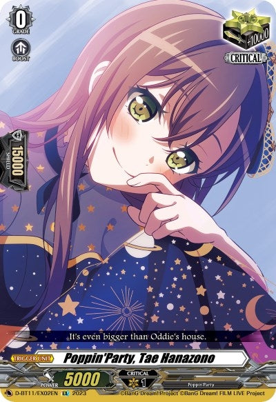 Image for Poppin'Party, Tae Hanazono (D-BT11: Clash of the Heroes) (D-BT11/EX02EN) - Cardfight Vanguard