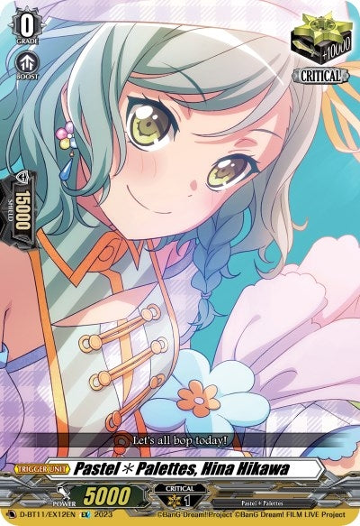 Image for Pastel*Palettes, Hina Hikawa (D-BT11: Clash of the Heroes) (D-BT11/EX12EN) - Cardfight Vanguard