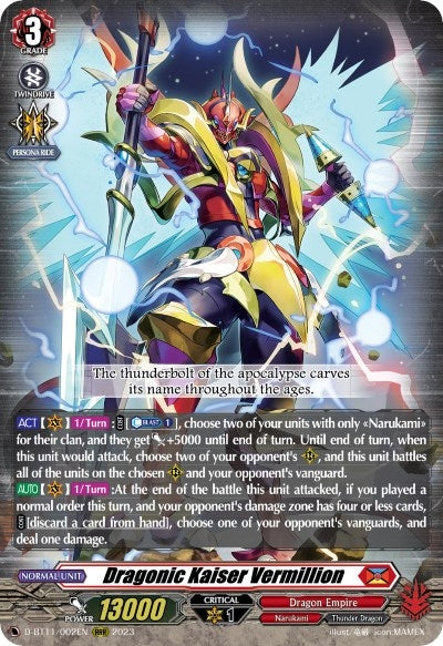 Image for Dragonic Kaiser Vermillion (D-BT11) (11002)