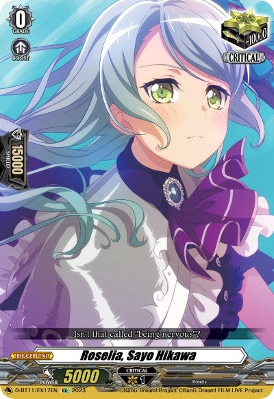 Image for Roselia, Sayo Hikawa (D-BT11: Clash of the Heroes) (D-BT11/EX17EN) - Cardfight Vanguard