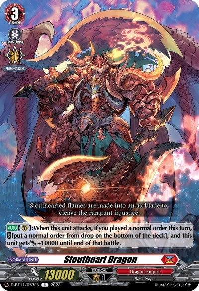 Image for Stoutheart Dragon (D-BT11: Clash of the Heroes) (D-BT11/057EN) - Cardfight Vanguard