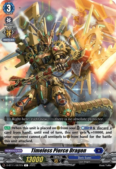 Image for Timeless Pierce Dragon (D-BT11: Clash of the Heroes) (D-BT11/067EN) - Cardfight Vanguard