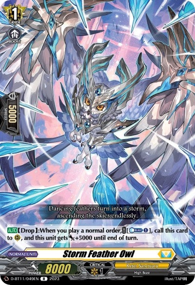 Image for Storm Feather Owl (D-BT11: Clash of the Heroes) (D-BT11/049EN) - Cardfight Vanguard