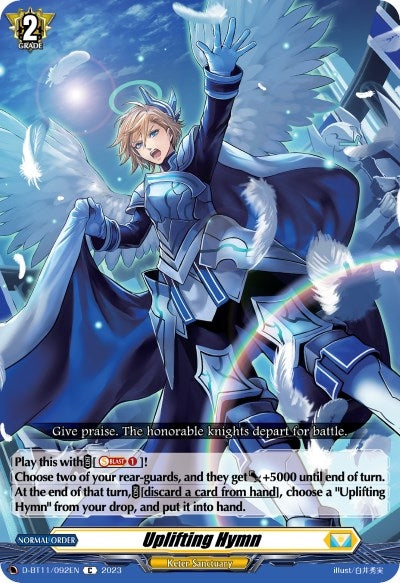 Image for Uplifting Hymn (D-BT11: Clash of the Heroes) (D-BT11/092EN) - Cardfight Vanguard