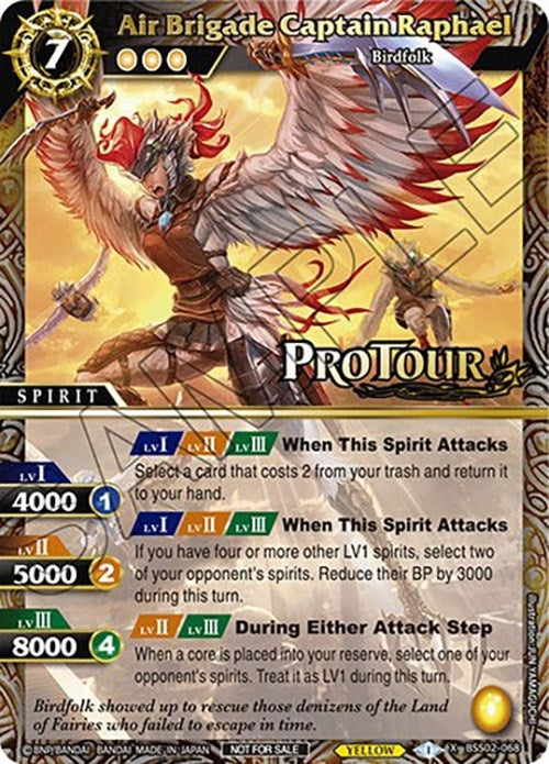 Image for Air Brigade Captain Raphael (X Rare Special Pack Vol. 2) (Battle Spirits Saga Promo Cards) (BSS02-068) - Battle Spirits Saga