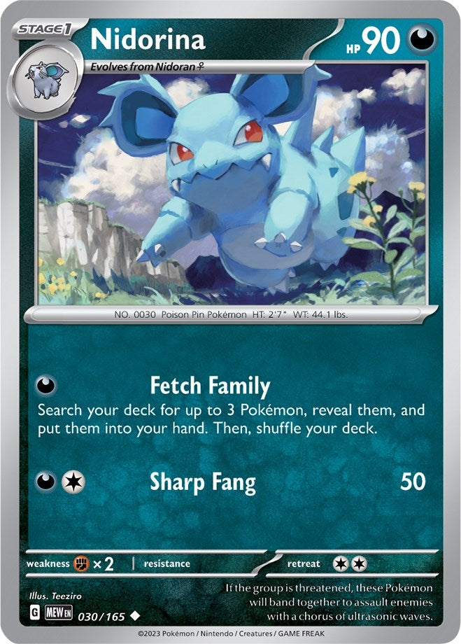 Image for Nidorina (SV: Scarlet & Violet 151) (030/165) - Pokemon