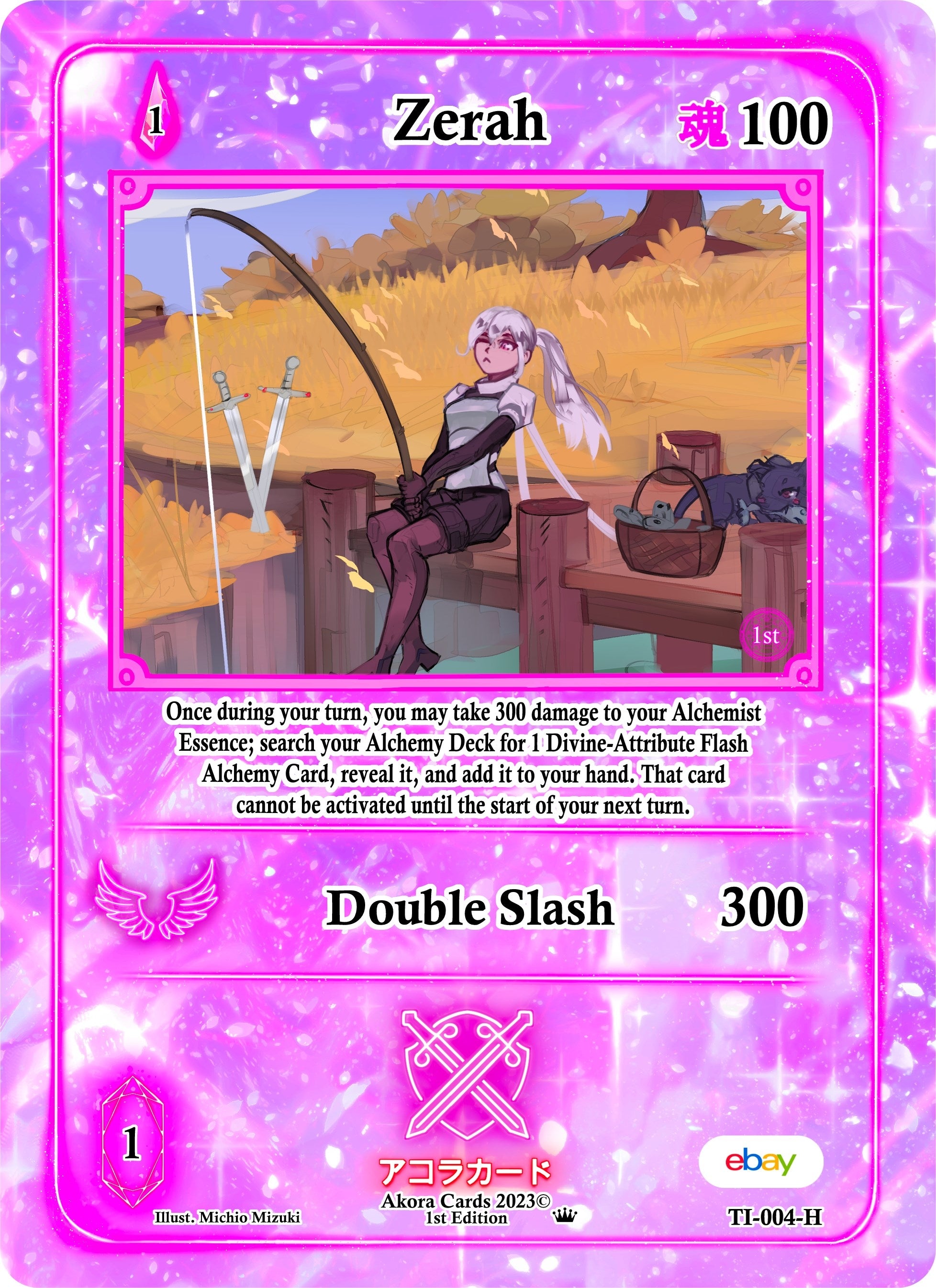 Image for Zerah (Holo) (Trials of Ikithia [eBay 1st Edition]) (TI-004-H) - Akora TCG