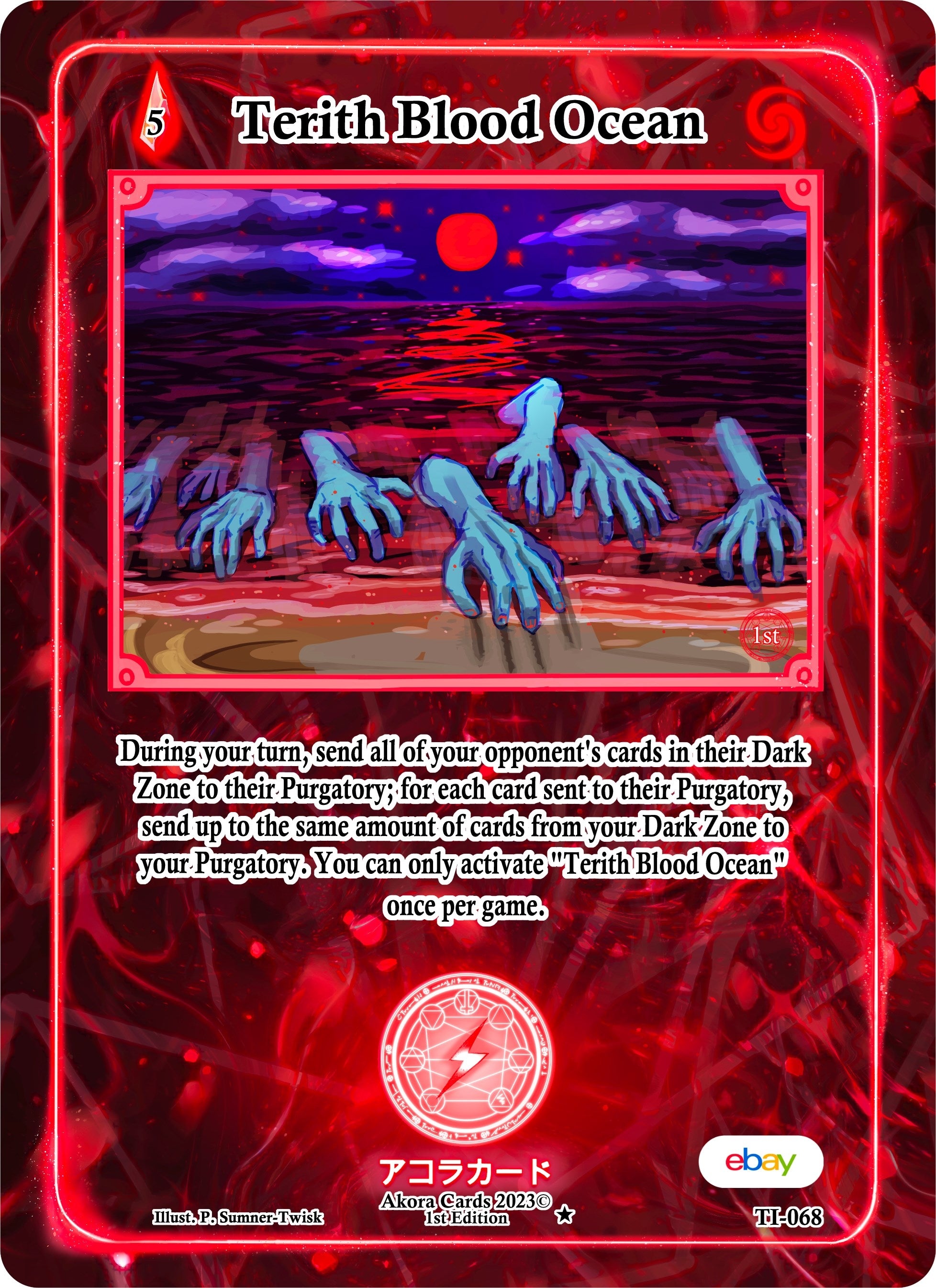 Image for Terith Blood Ocean (Trials of Ikithia [eBay 1st Edition]) (TI-068) - Akora TCG