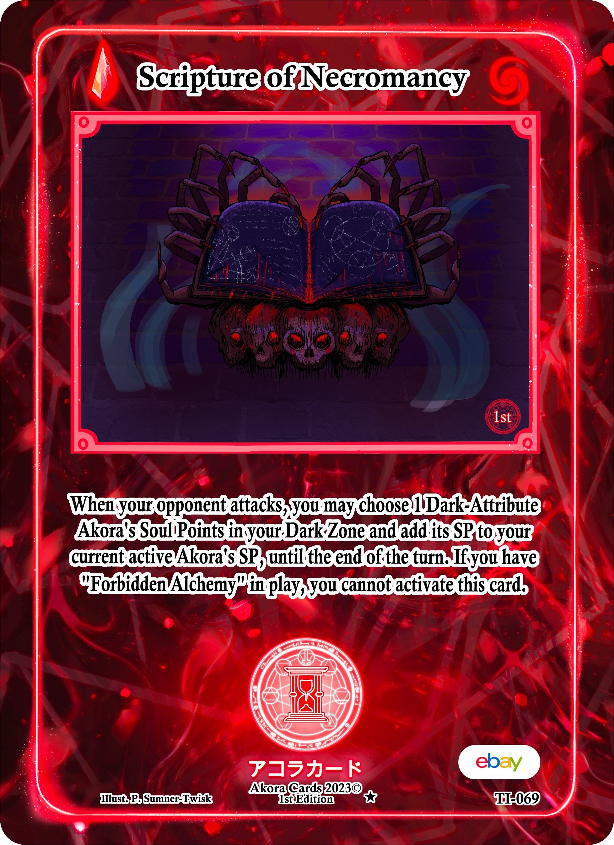 Image for Scripture of Necromancy (Trials of Ikithia [eBay 1st Edition]) (TI-069) - Akora TCG