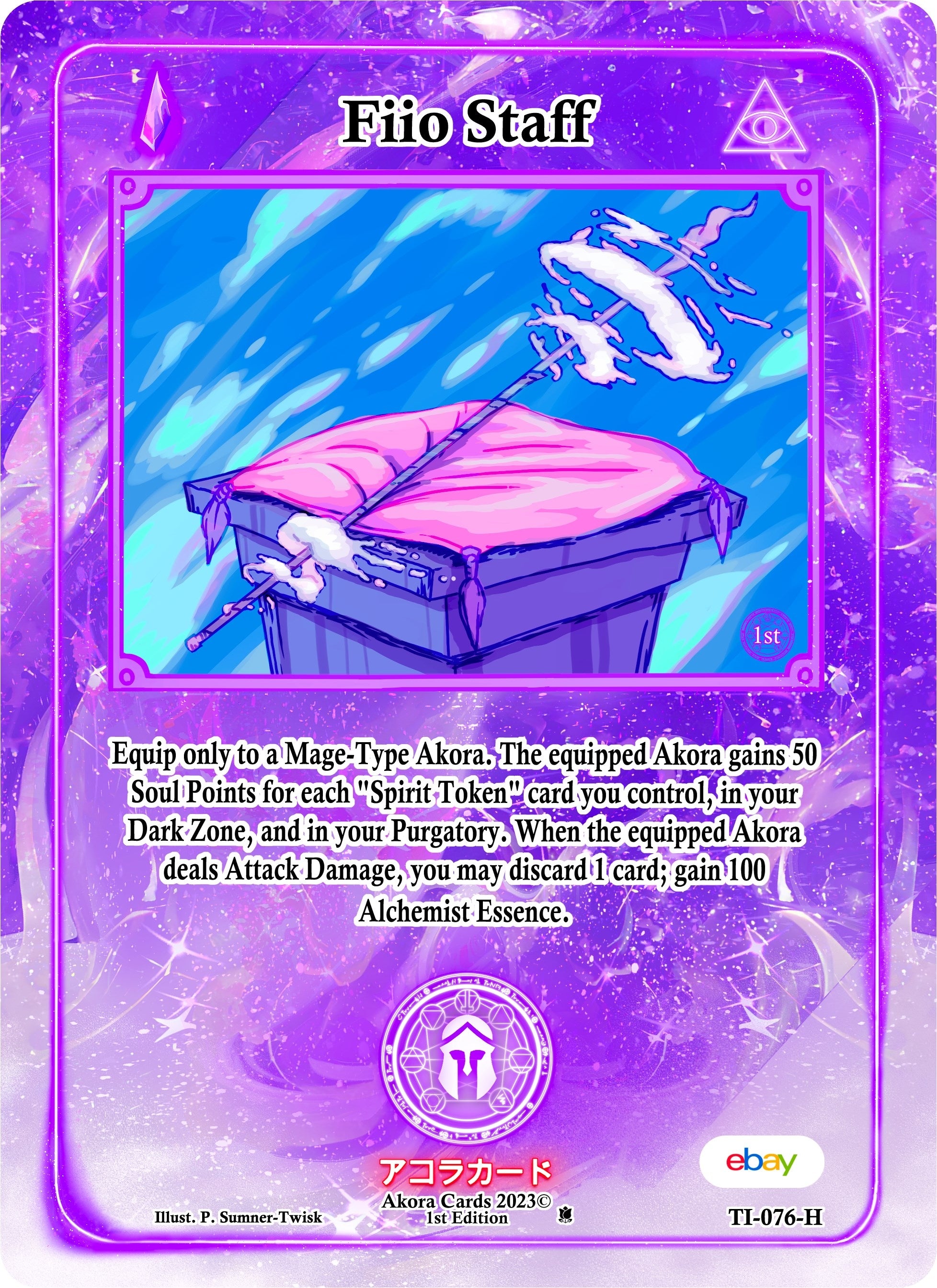 Image for Fiio Staff (Holo) (Trials of Ikithia [eBay 1st Edition]) (TI-076-H) - Akora TCG