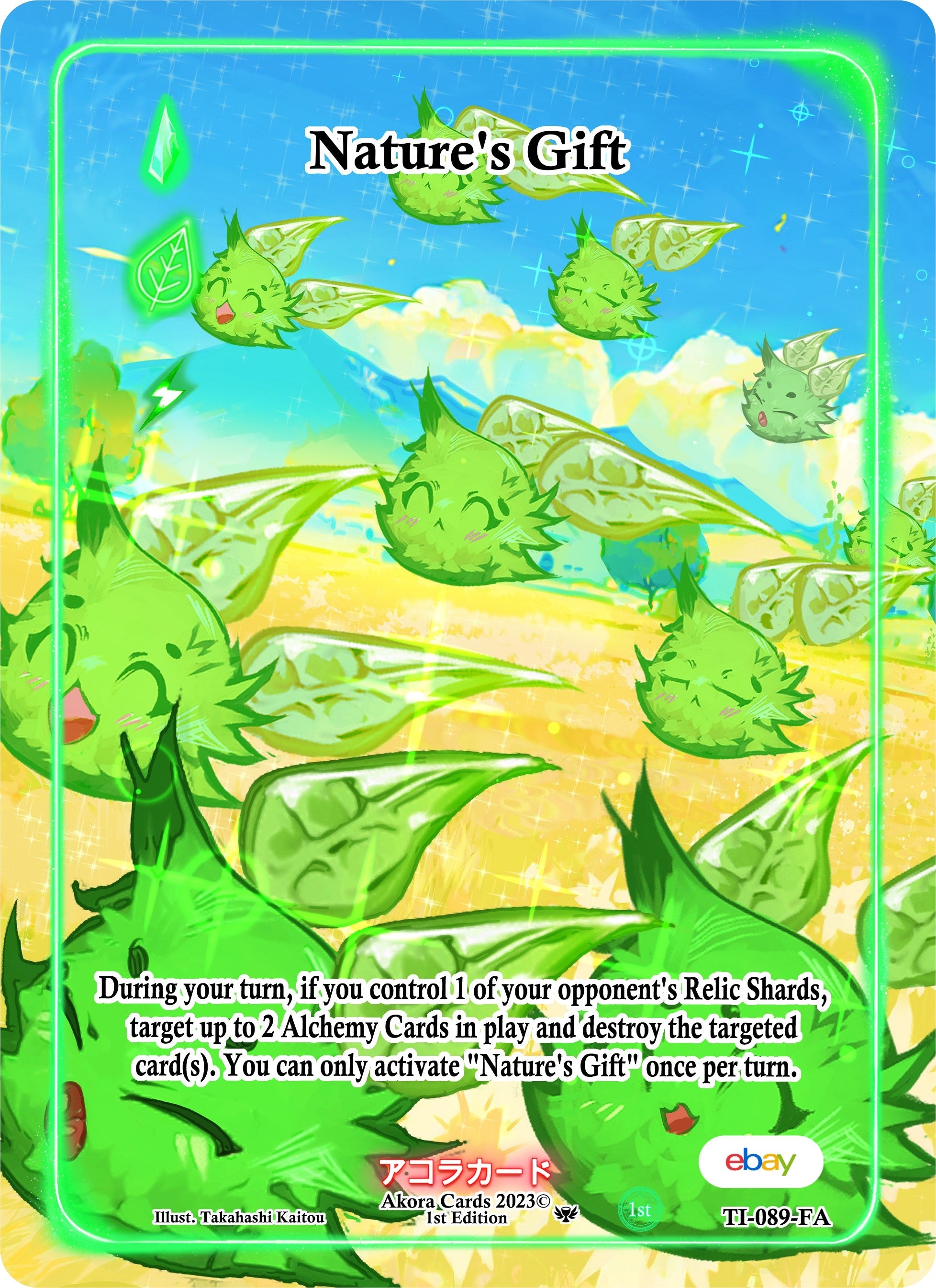 Image for Nature's Gift (Full Art) (Trials of Ikithia [eBay 1st Edition]) (TI-089-FA) - Akora TCG
