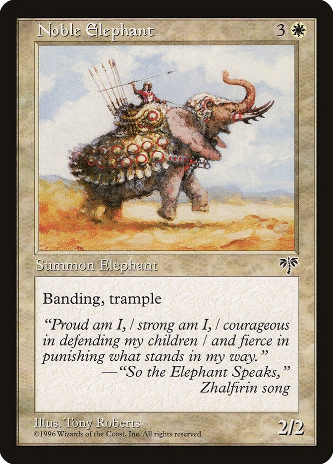 Image for Noble Elephant (Mirage) - Magic: The Gathering