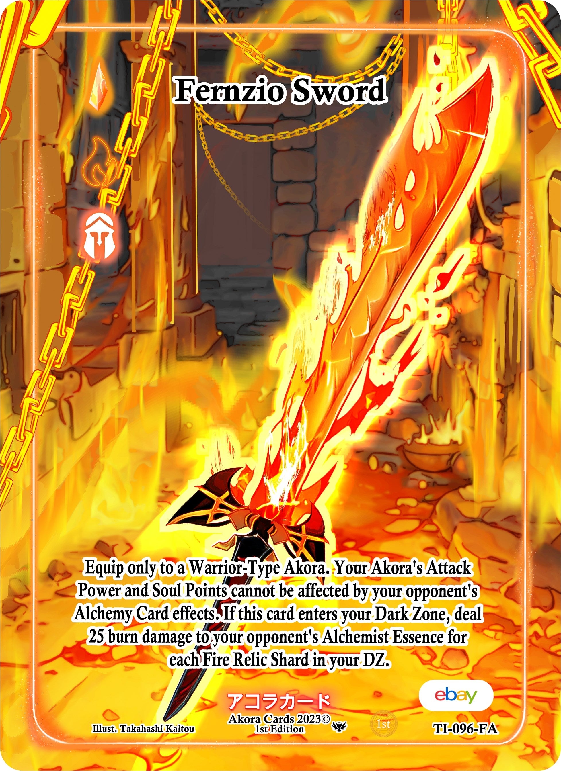Image for Fernzio Sword (Full Art) (Trials of Ikithia [eBay 1st Edition]) (TI-096-FA) - Akora TCG