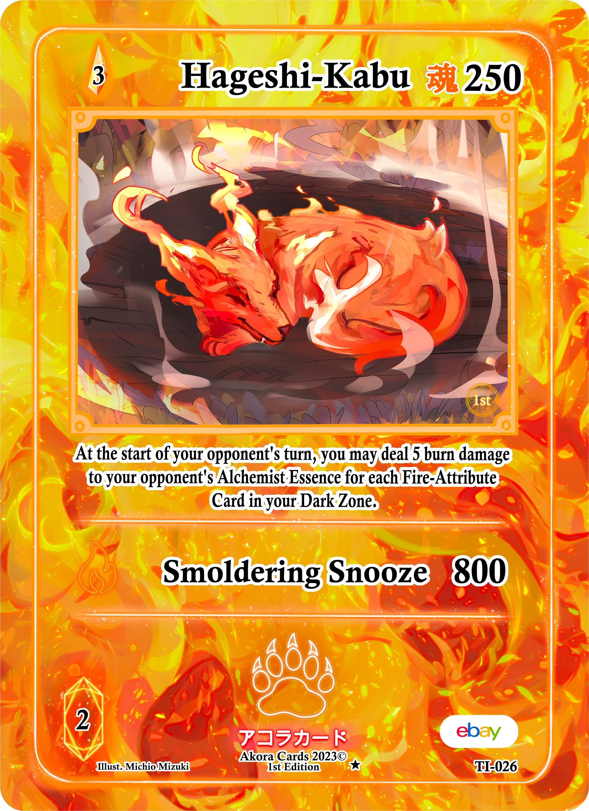 Image for Hageshi-Kabu (Trials of Ikithia [eBay 1st Edition]) (TI-026) - Akora TCG