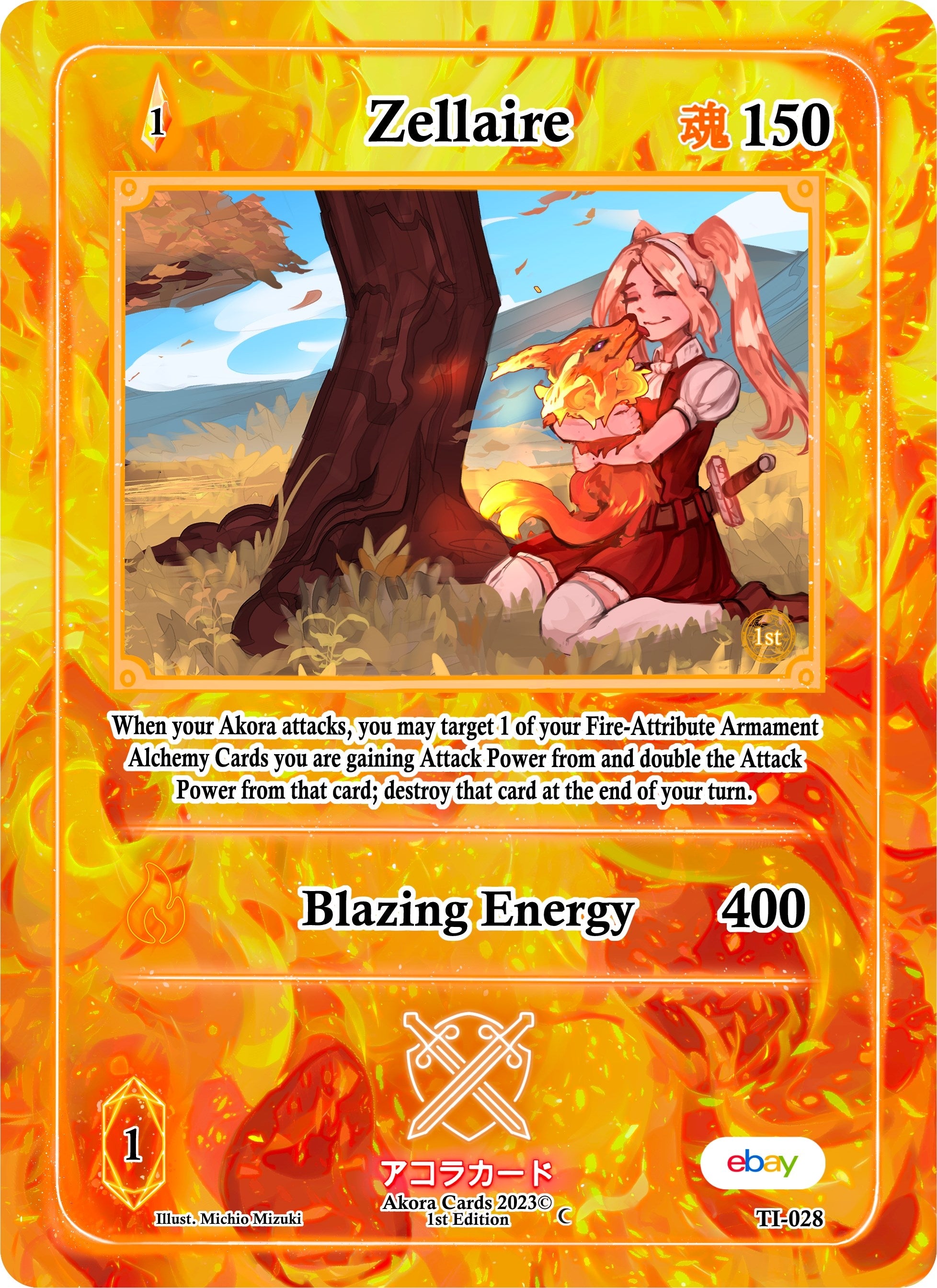 Image for Zellaire (Trials of Ikithia [eBay 1st Edition]) (TI-028) - Akora TCG