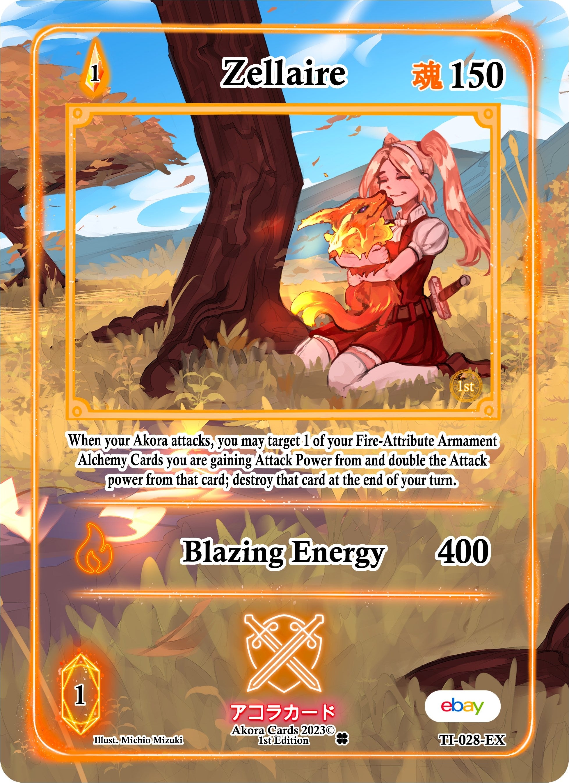 Image for Zellaire (Extended Art) (Trials of Ikithia [eBay 1st Edition]) (TI-028-EX) - Akora TCG
