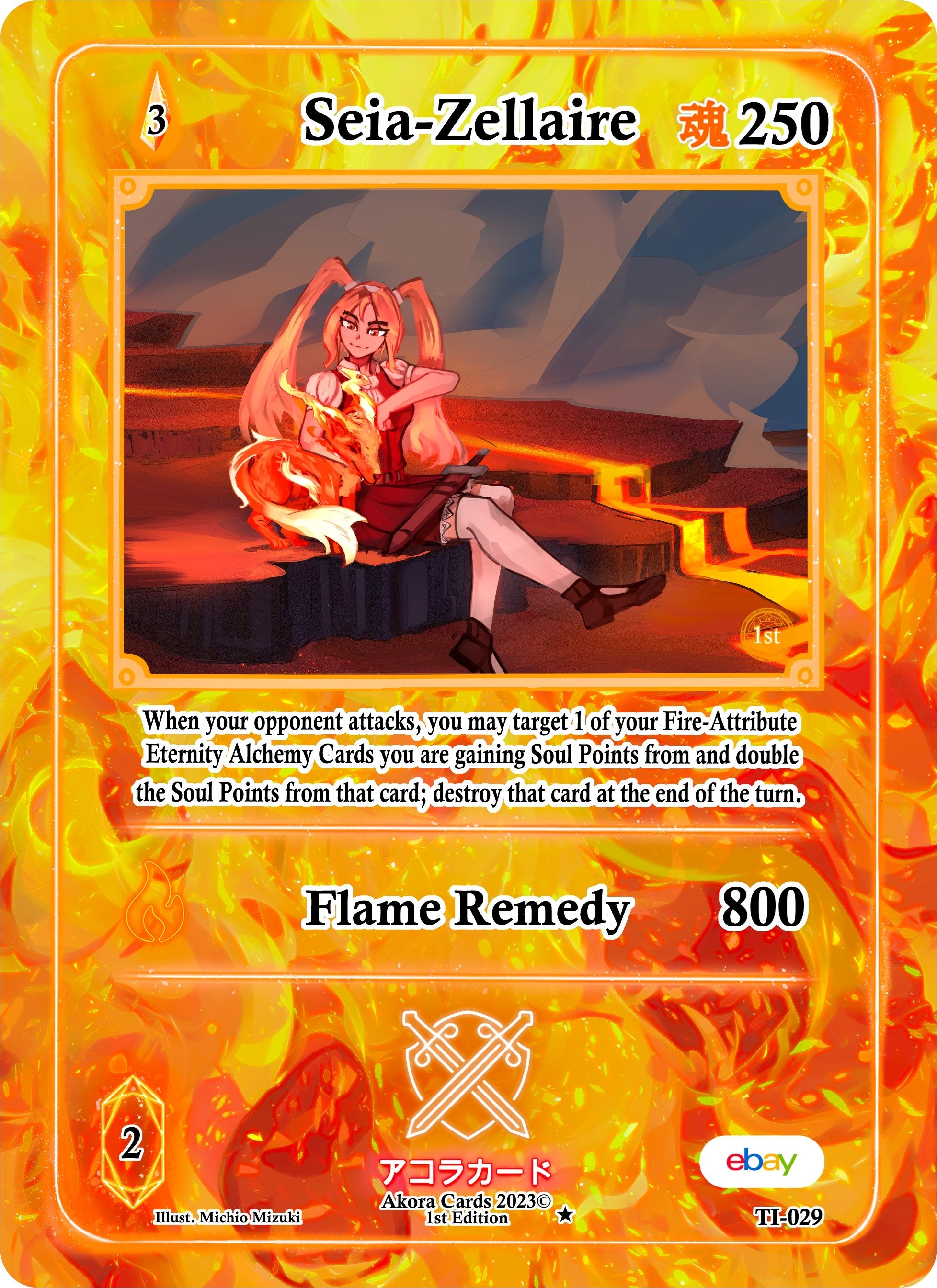 Image for Seia-Zellaire (Trials of Ikithia [eBay 1st Edition]) (TI-029) - Akora TCG