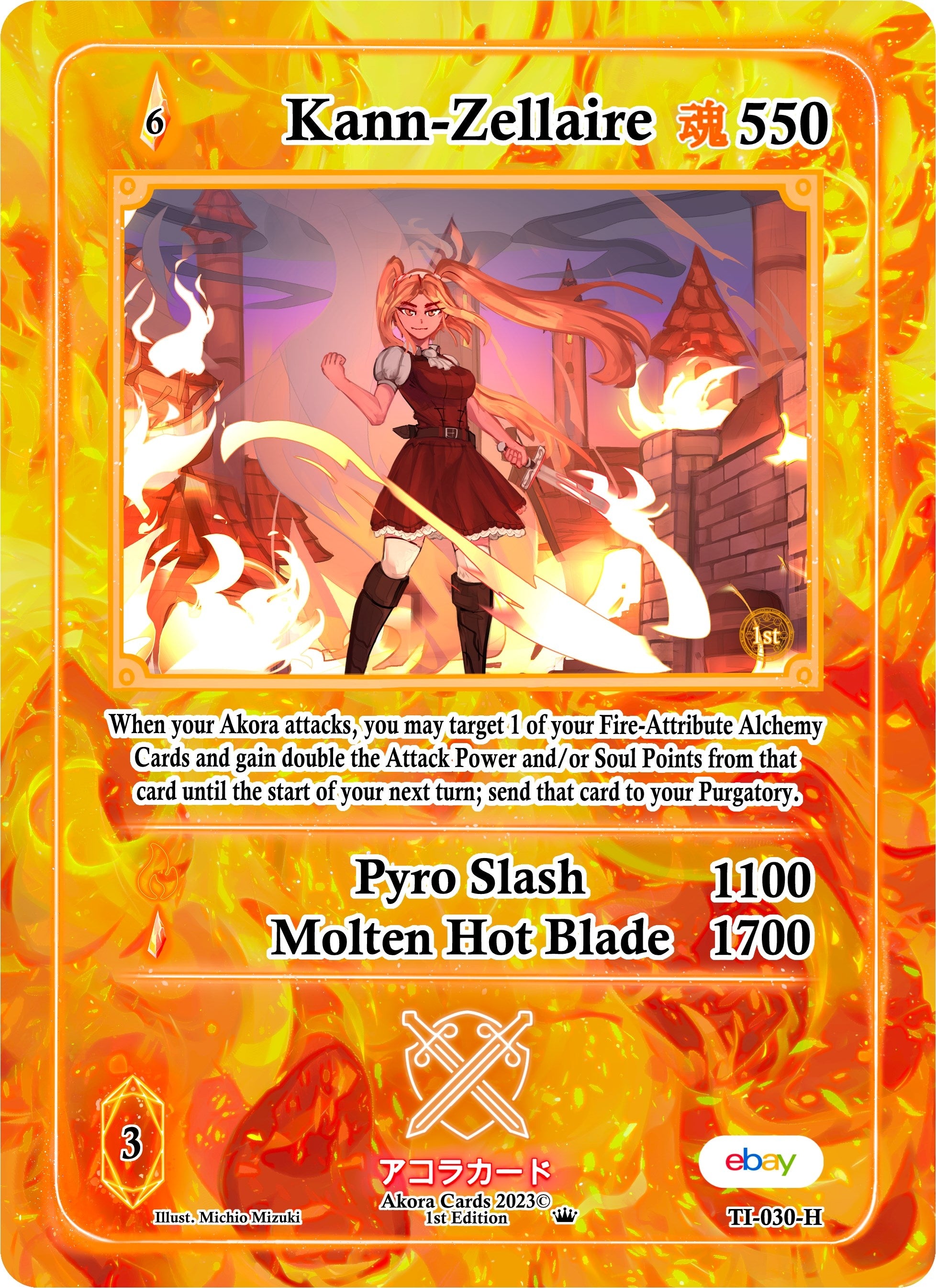 Image for Kann-Zellaire (Holo) (Trials of Ikithia [eBay 1st Edition]) (TI-030-H) - Akora TCG