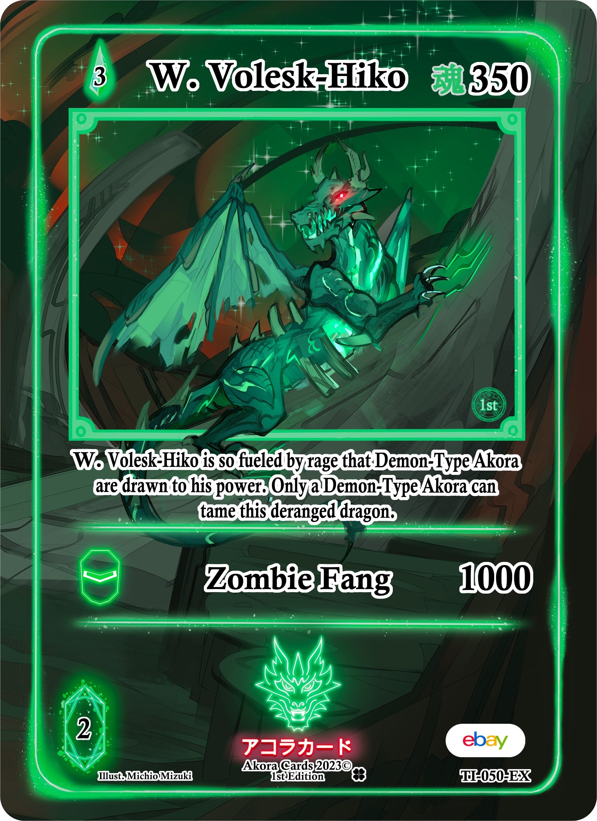 Image for W. Volesk-Hiko (Extended Art) (Trials of Ikithia [eBay 1st Edition]) (TI-050-EX) - Akora TCG