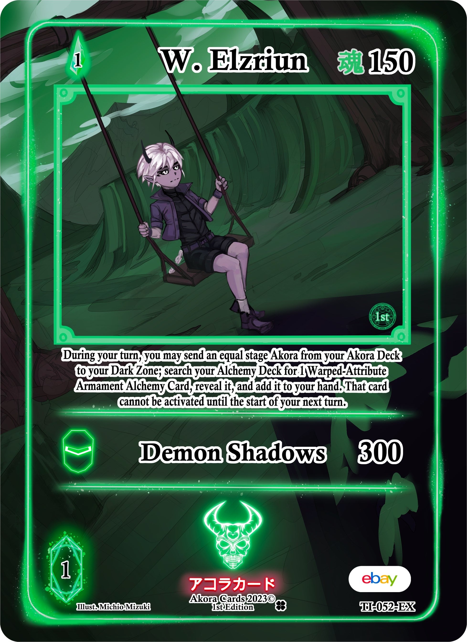 Image for W. Elzriun (Extended Art) (Trials of Ikithia [eBay 1st Edition]) (TI-052-EX) - Akora TCG