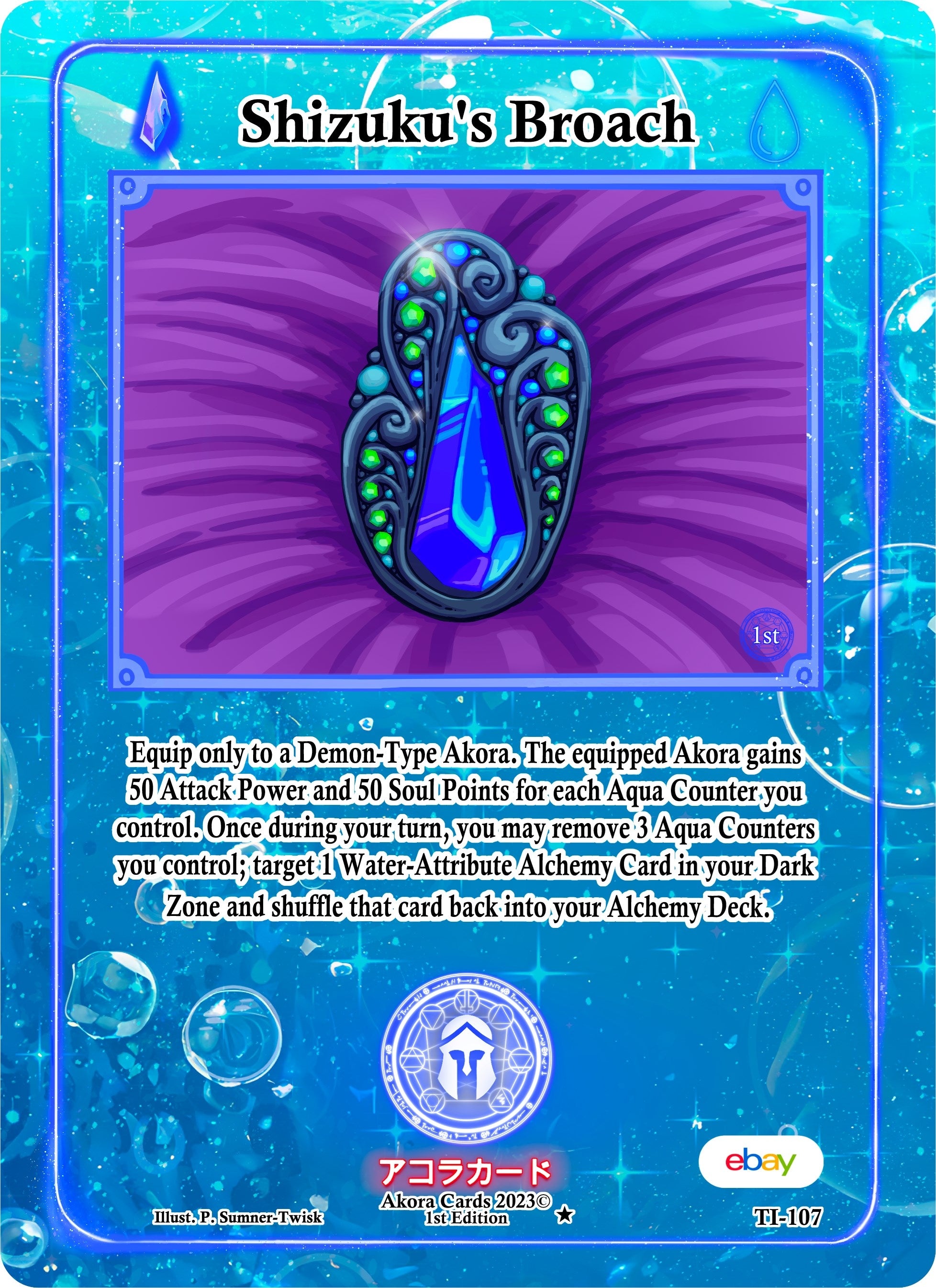 Image for Shizuku's Broach (Trials of Ikithia [eBay 1st Edition]) (TI-107) - Akora TCG