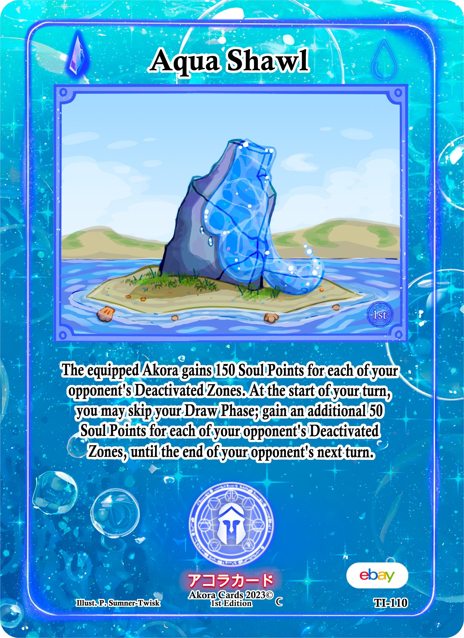 Image for Aqua Shawl (Trials of Ikithia [eBay 1st Edition]) (TI-110) - Akora TCG