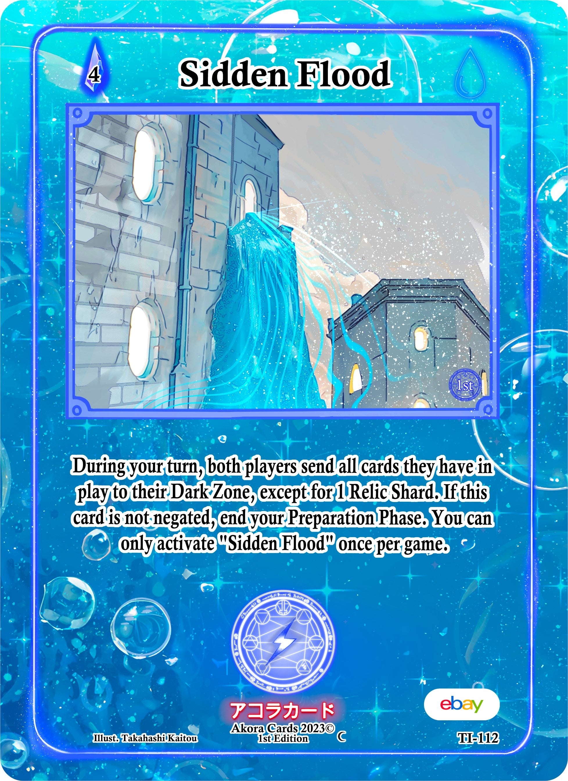 Image for Sidden Flood (Trials of Ikithia [eBay 1st Edition]) (TI-112) - Akora TCG