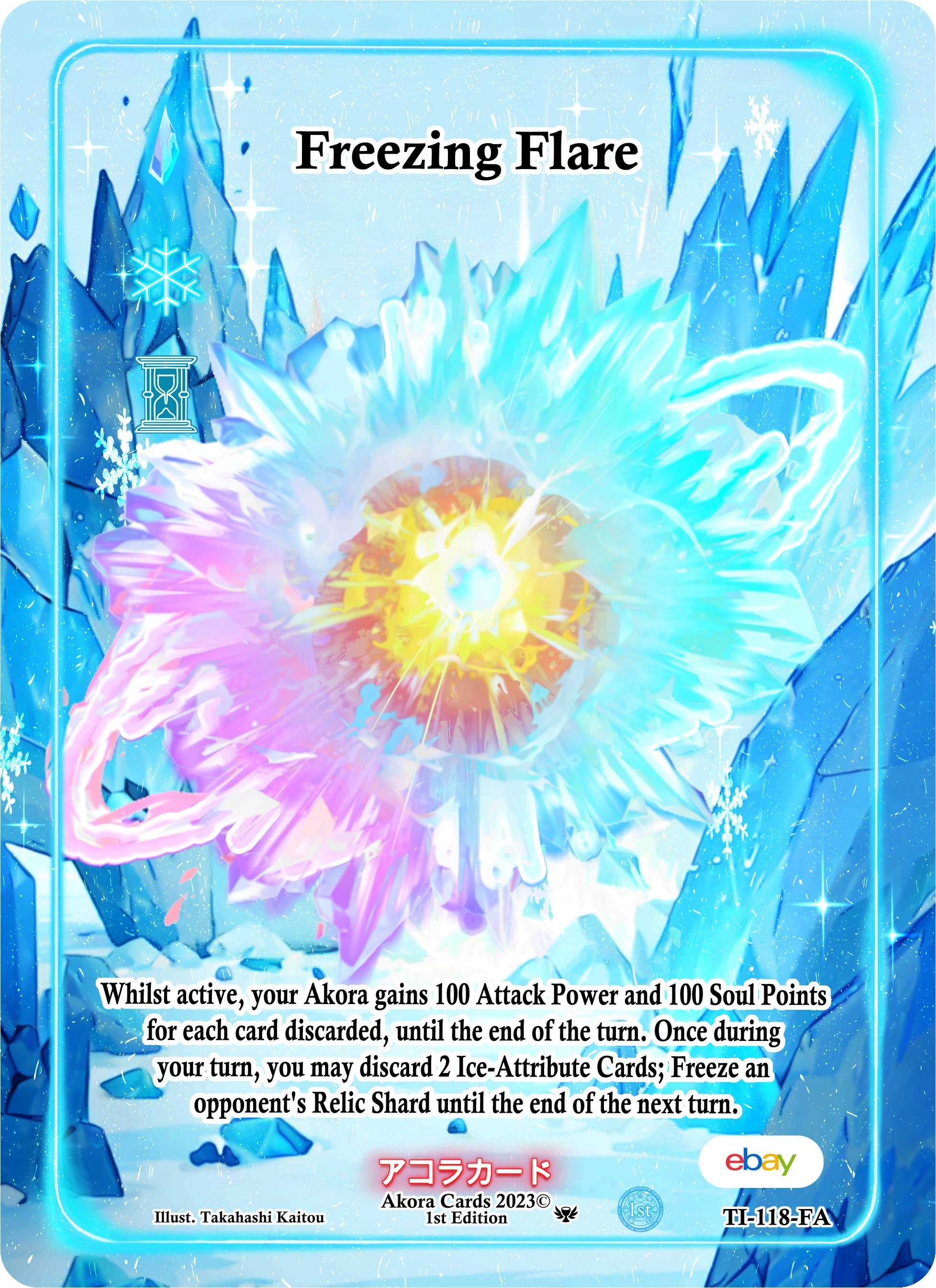 Image for Freezing Flare (Full Art) (Trials of Ikithia [eBay 1st Edition]) (TI-118-FA) - Akora TCG