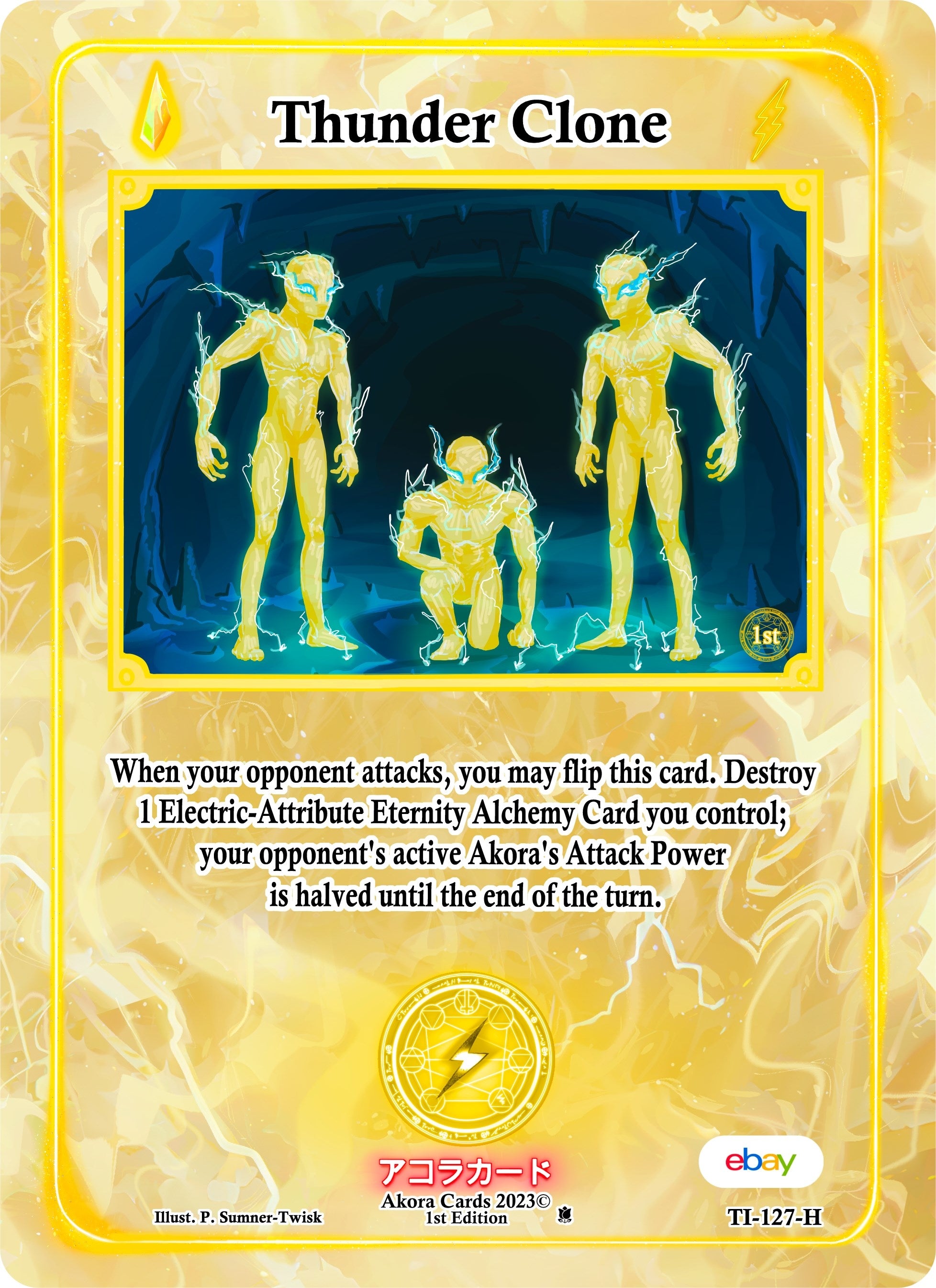 Image for Thunder Clone (Holo) (Trials of Ikithia [eBay 1st Edition]) (TI-127-H) - Akora TCG