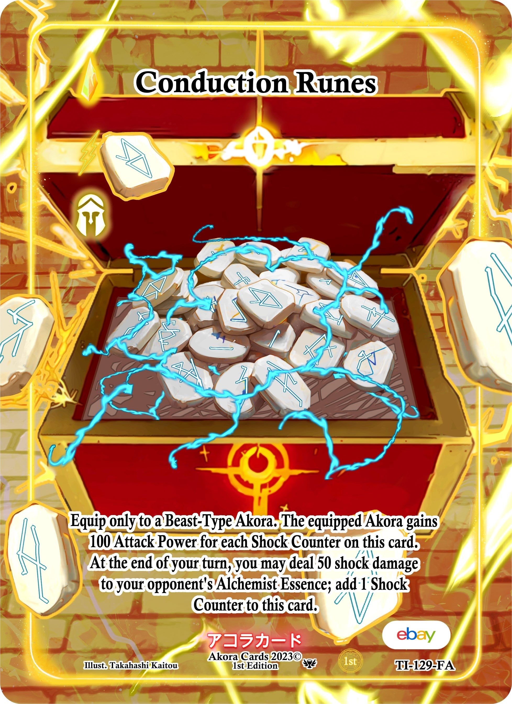 Image for Conduction Runes (Full Art) (Trials of Ikithia [eBay 1st Edition]) (TI-129-FA) - Akora TCG