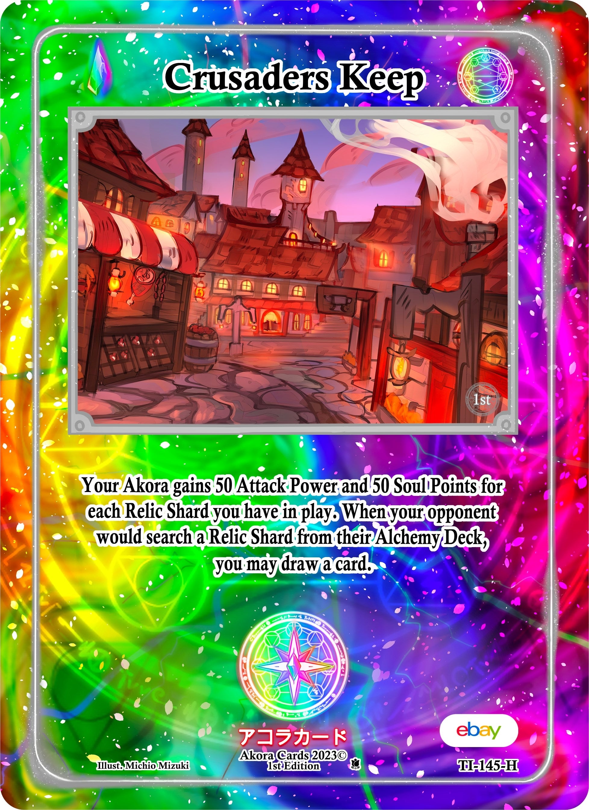 Image for Crusaders Keep (Holo) (Trials of Ikithia [eBay 1st Edition]) (TI-145-H) - Akora TCG