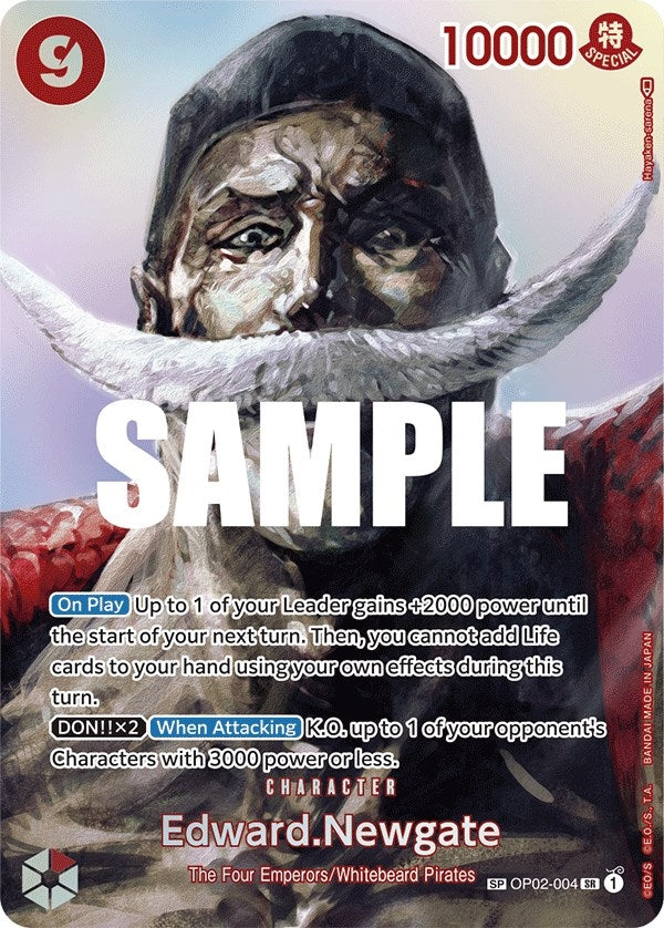 Image for Edward.Newgate (SP) (Kingdoms of Intrigue) (OP02-004) - One Piece Card Game