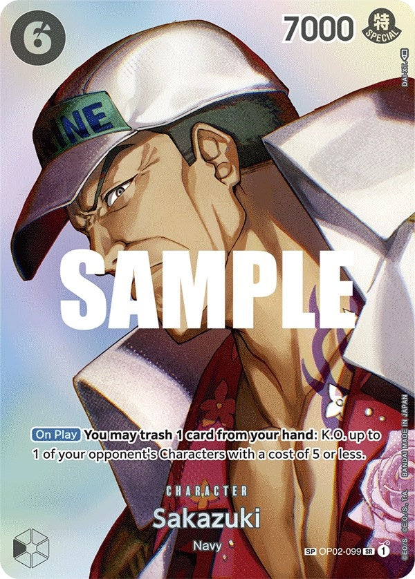 Image for Sakazuki (SP) (Kingdoms of Intrigue) (OP02-099) - One Piece Card Game