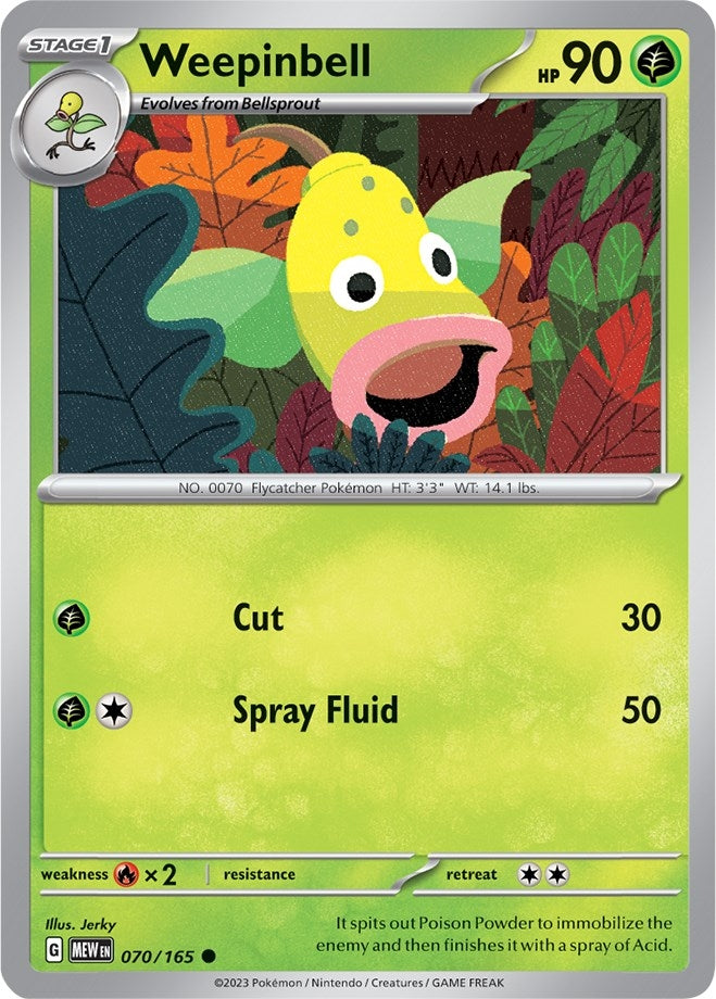 Image for Weepinbell (SV: Scarlet & Violet 151) (070/165) - Pokemon
