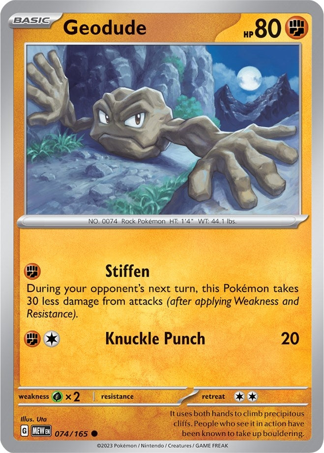 Image for Geodude (SV: Scarlet & Violet 151) (074/165) - Pokemon