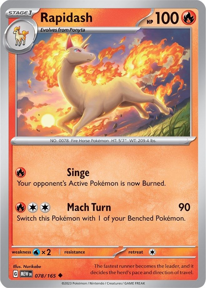 Image for Rapidash (SV: Scarlet & Violet 151) (078/165) - Pokemon
